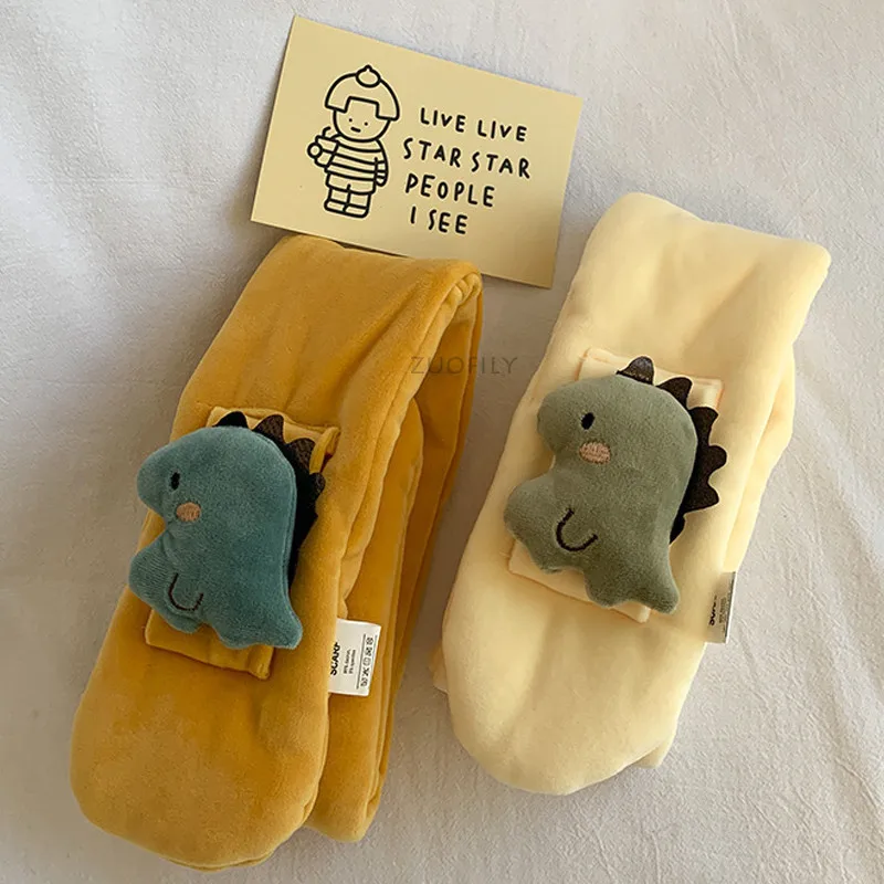 New Baby Cute Cartoon Dinosaur Scarf Children Autumn Winter Warm Toddler Boys Girls Newborn Scarves Kids Infant Soft Neck Warmer