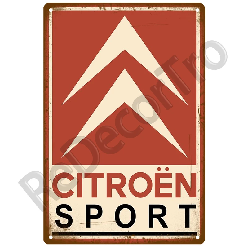 Citroen 2CV Retro Decorative House Metal Sign Plate Posters On The Wall Tin Sign Vintage Poster Decor Wall Art Room Decoration