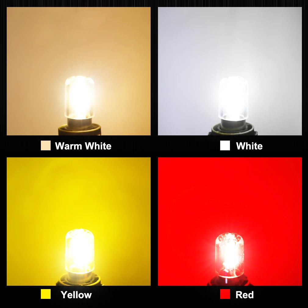 1pc Super Bright COB P21W BA15S 1156 1157 BAY15D P21/5W Led żarówki samochodowe lampka kierunkowskazu Auto światła cofania żółty czerwony biały 12V — zdjęcie 7