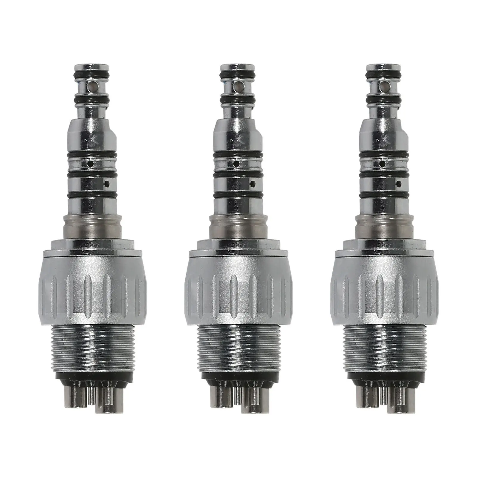 

3 PCS 360 degree swivel Dental 4 Holes Quick Coupler For KAVO E-generator LED Optic Handpiece
