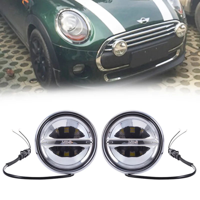 Für BMW MINI Cooper LED-Rallye-Fahrlichter mit Tagfahrlicht im Halo-Stil R55 R56 R57 R58 R60 R61