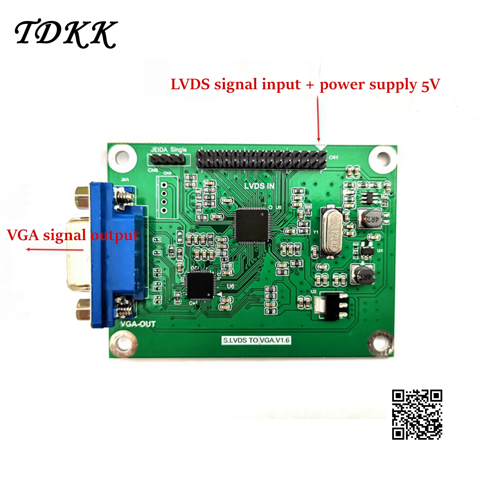 

LVDS to VGA Adapter Board Lvds to Vga Output Supports Multiple Resolution 720P/1080P