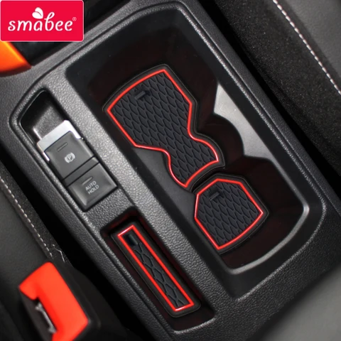 Smabee для VW T-ROC 2017 2018 2019, TROC T ROC, противоскользящий коврик для ворот, коврик для чашки, аксессуары для интерьера, нескользящая накладка, резиновая наклейка для автомобиля