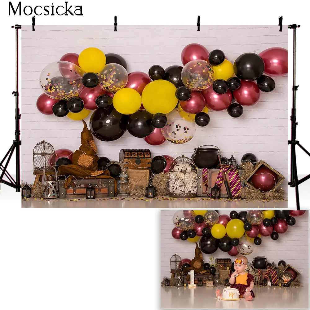 Fondo de fotografía de retrato de cumpleaños occidental, telón de fondo de pastel para niños recién nacidos, sesión fotográfica artística