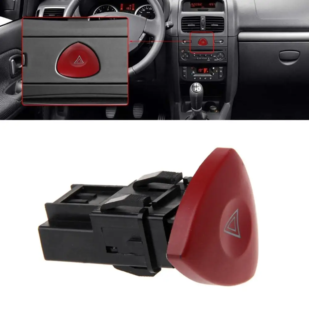 Emergency Hazard Flasher Warning Light Switch Button For Renault Laguna Opel Vivaro Movano M8617