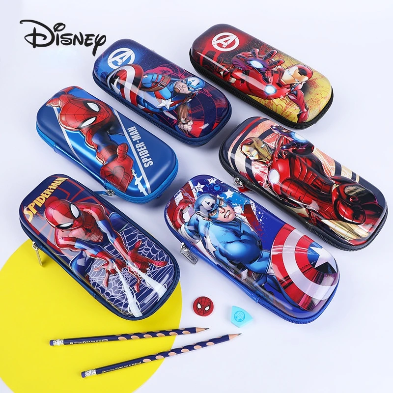 

Disney Stationary Marvel Spiderman 3D Pencil Case Frozen 2 Elsa Princess Pencil Bags Cute School Supplies Kawaii Christmas Gifts