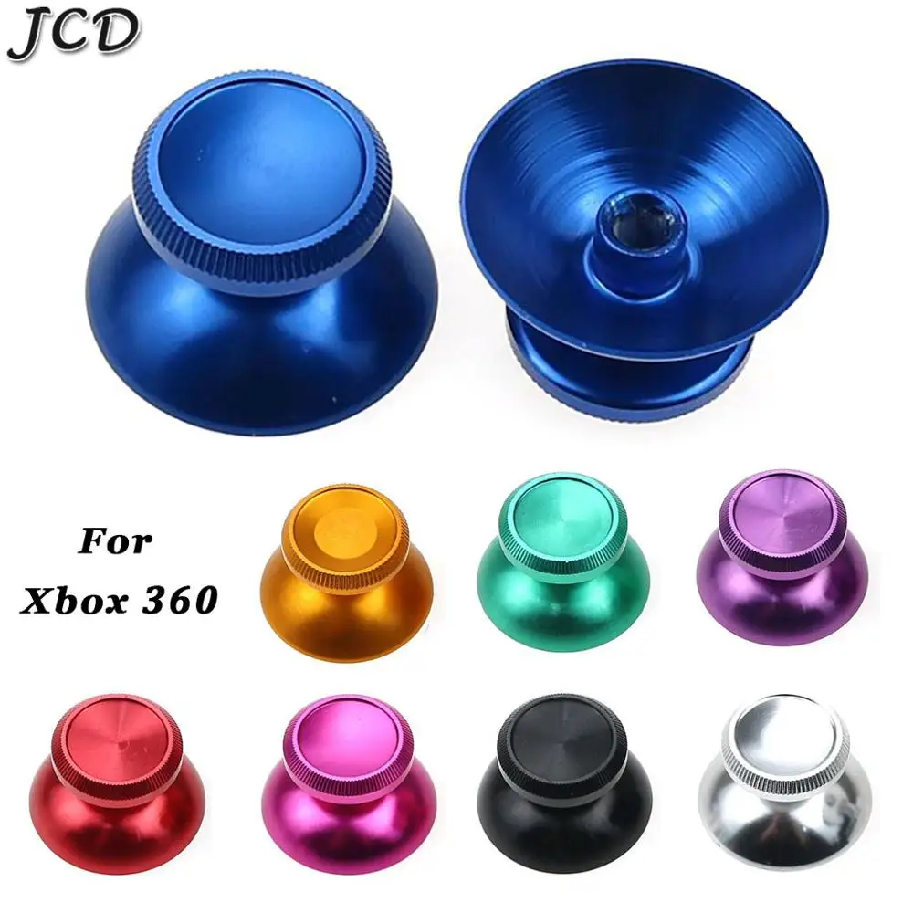 

JCD 2PCS Aluminum Metal Analog Joystick thumb Stick grip Cap Replacement Repair Parts for Microsoft Xbox 360 Gamepad Controller