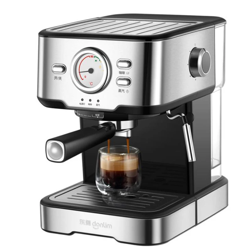 Coffee Machine Cafetera 20 Bar Espresso inox Semi Automatic Expresso Cappuccino Hot Water Steam Temperature Display