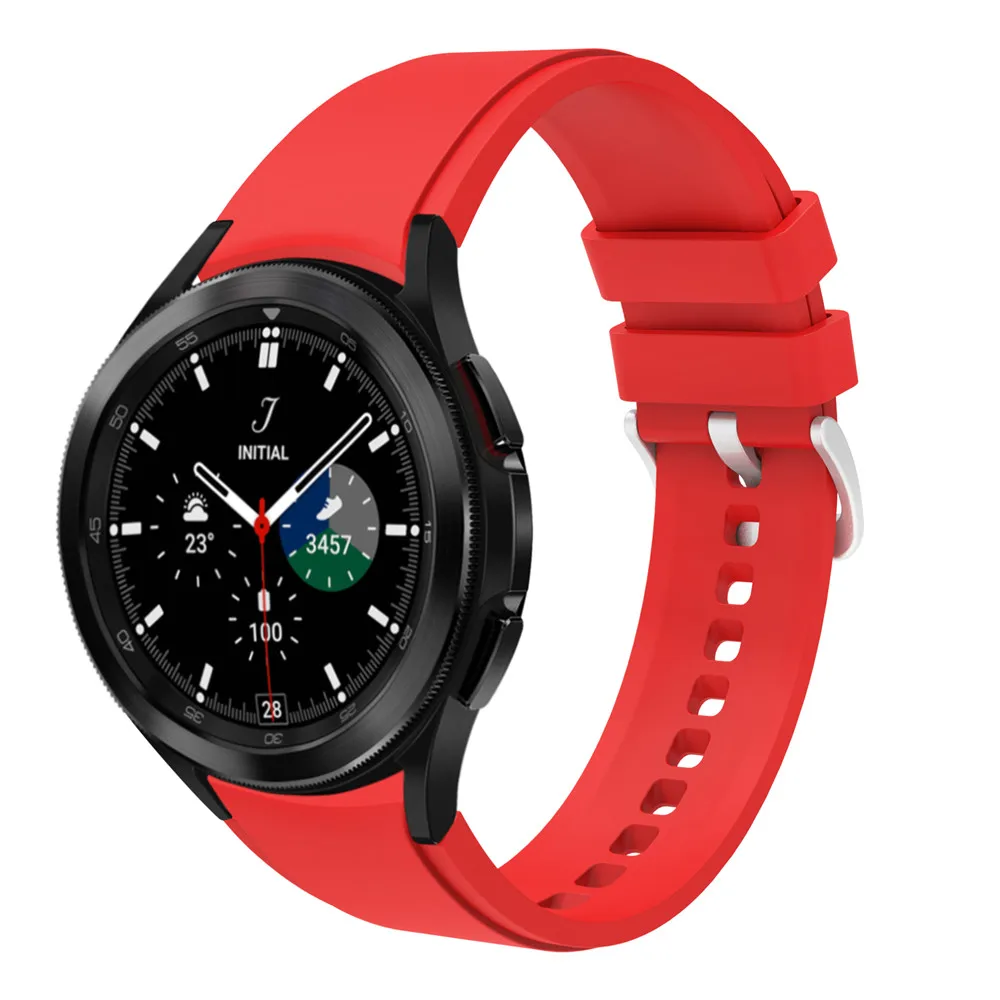 Correa de silicona para Samsung Galaxy Watch 4, 44mm, 40mm, 5 pro, pulsera deportiva, correa clásica de 46mm y 42mm