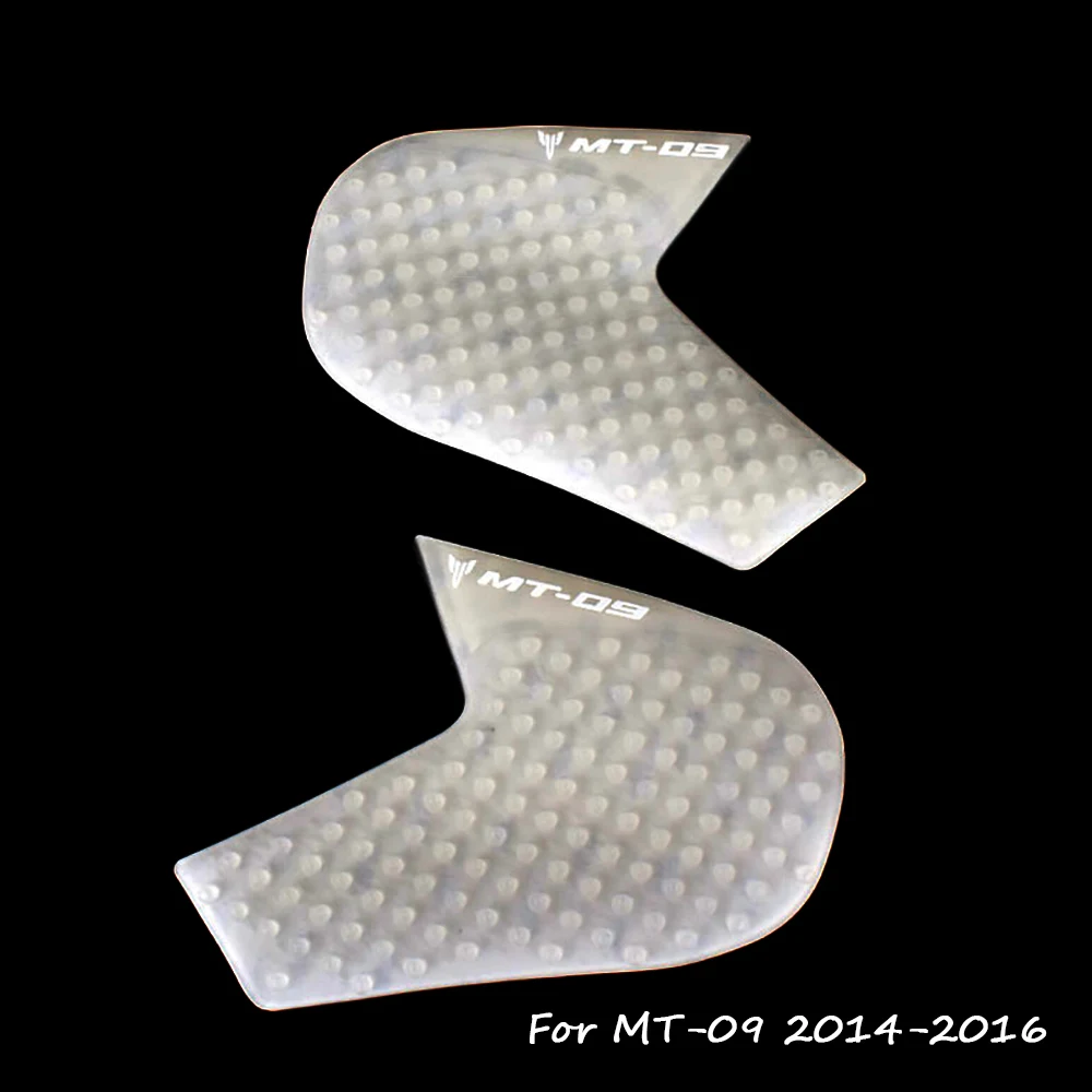 Motorcycle Transparent Gas Tank Side Traction Knee Protector Anti Slip Pad For Yamaha MT-09 MT09 2014-2016