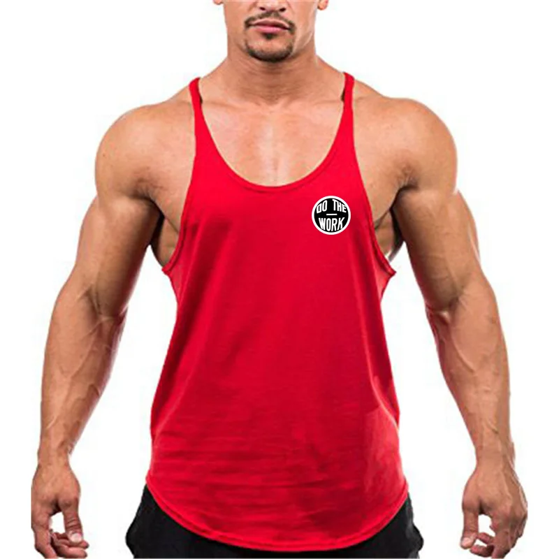 Gym Brand Workout Casual Sportswear Stringer Clothing Bodybuilding Singlets Fitness Vest Men\'s Tank Top Muscle Sleeveless Shirt