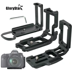 Vertical Shoot Quick Release Clip L Plate Bracket Hand Grip Holder for Nikon D800 Canon 5D4 5D3 Arca Swiss Clamp Dslr Camera