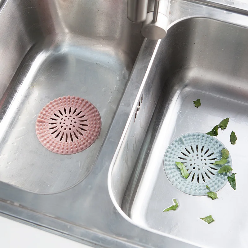 Clearance Sale Durable Creative Kitchen Bathroom Sink Filter Outlet Hair Food Residue Filter Colanders & Strainers