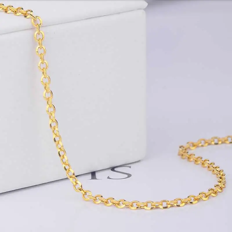 

New Arrival 18K Yellow Gold Bracelet Women O Link Chain Bracelet