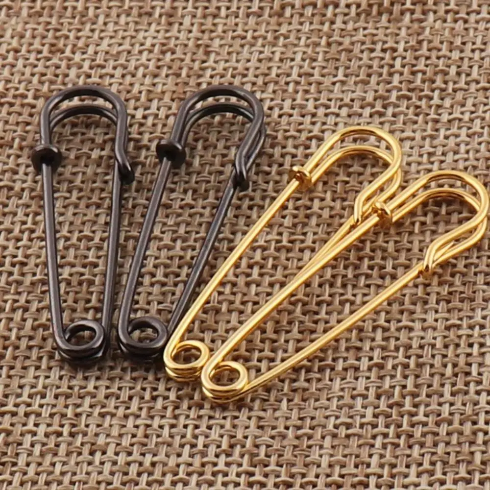 200 PCS Craft Black/Gold Safety Pins,Brooch Stitch Markers Safety Pins,Loops Charms Tag Jewelry Tag-1.5\