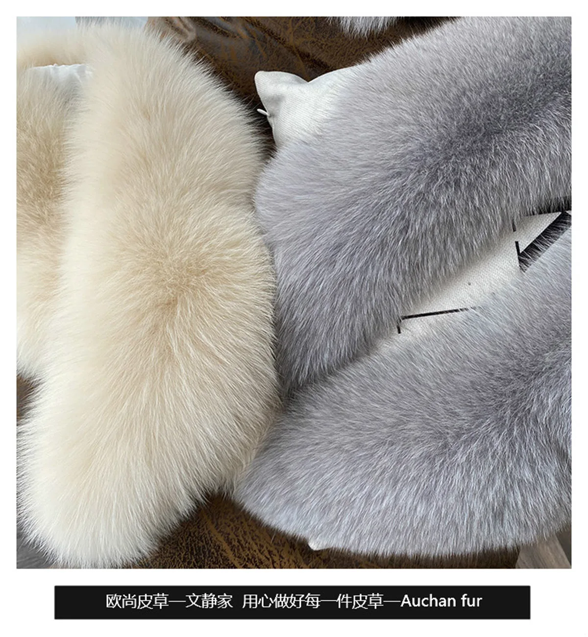 100% leather grass, real fox fur, scarf, suit collar, whole fur coat, fur collar, autumn and winter men's snood, natural animal