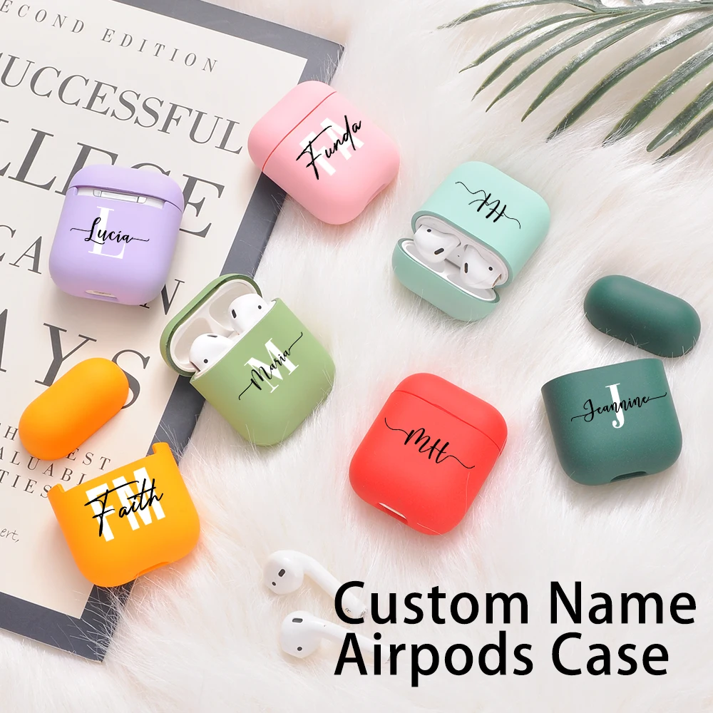 Capa com nome personalizado para airpods 1 2 Pro 3 capa para airpods 2 Pro Capa com nome personalizado para airpods DIY capa para AirPods 3ª geração