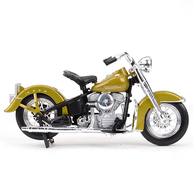 Maisto 1:18 Harley-Davidson 1953 74FL HYDRA Glide Blue Die Cast Vehicles Collectible Hobbies Motorcycle Model Toys