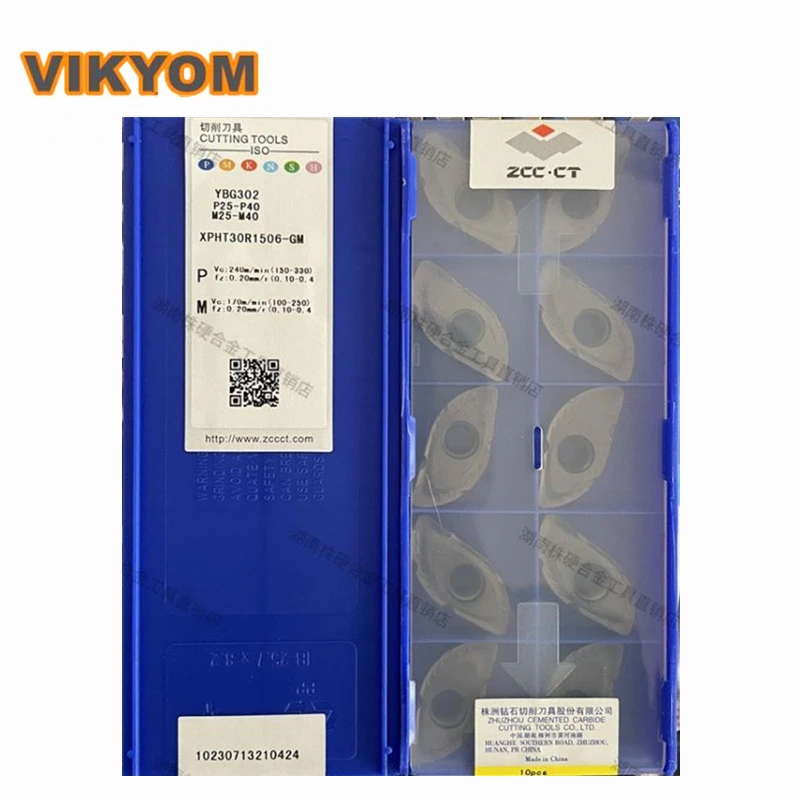 10ชิ้น/ล็อต CNC Blade XPHT30R1506-GM YBG302 CNC Hard Alloy Blade CNC ใบมีดเคลือบ XPHT30R1506-GM YBG302