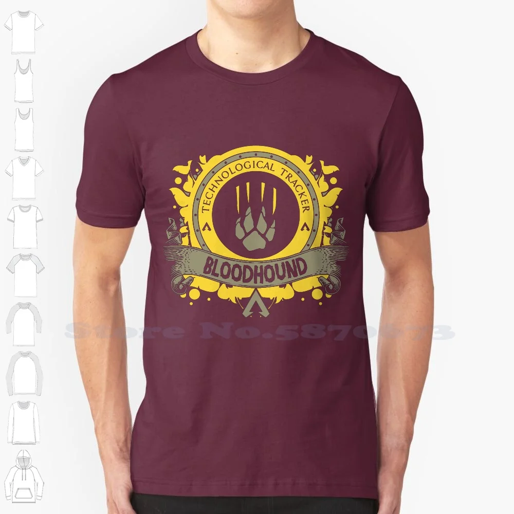 Bloodhound Elite Edition 100% Cotton T-Shirt Apex Legends Bangalore Bloodhound Caustic Gibraltar Lifeline Mirage Pathfinder