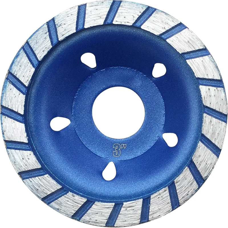 3 "/4" Diamond Cup Slijpschijf, 80Mm/100Mm Cup Wiel, accessoire Van Haakse Slijper, Polijsten Wielen Voor Graniet, Marmer, Cement Vloer