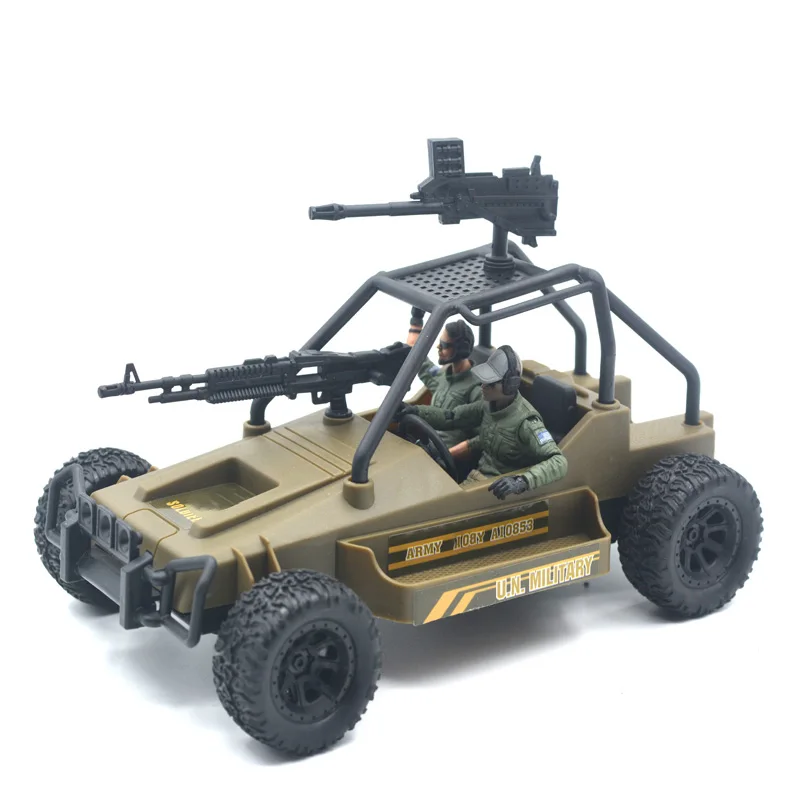 1:18 Soldier Military Paratrooper Assault Vehicle Plastic Model For 3.75'' Action Figure Vehicle Scene Display Boy Toys In Stock