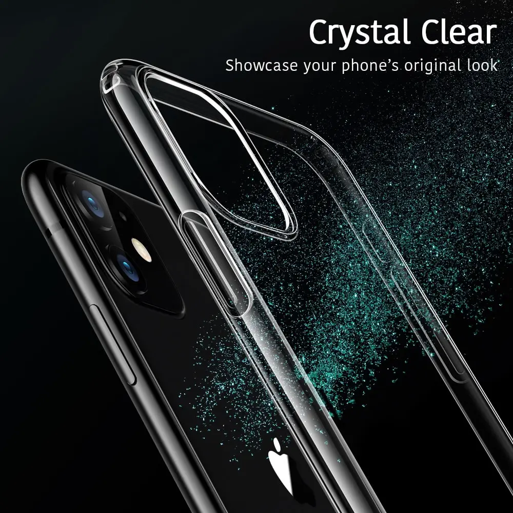 ESR Case for iPhone 13 12 11 Pro Max Soft TPU Case for iPhone SE 3/2 2022 2020 8 7 Clear Case for iPhone 12 Mini X XS Max XR