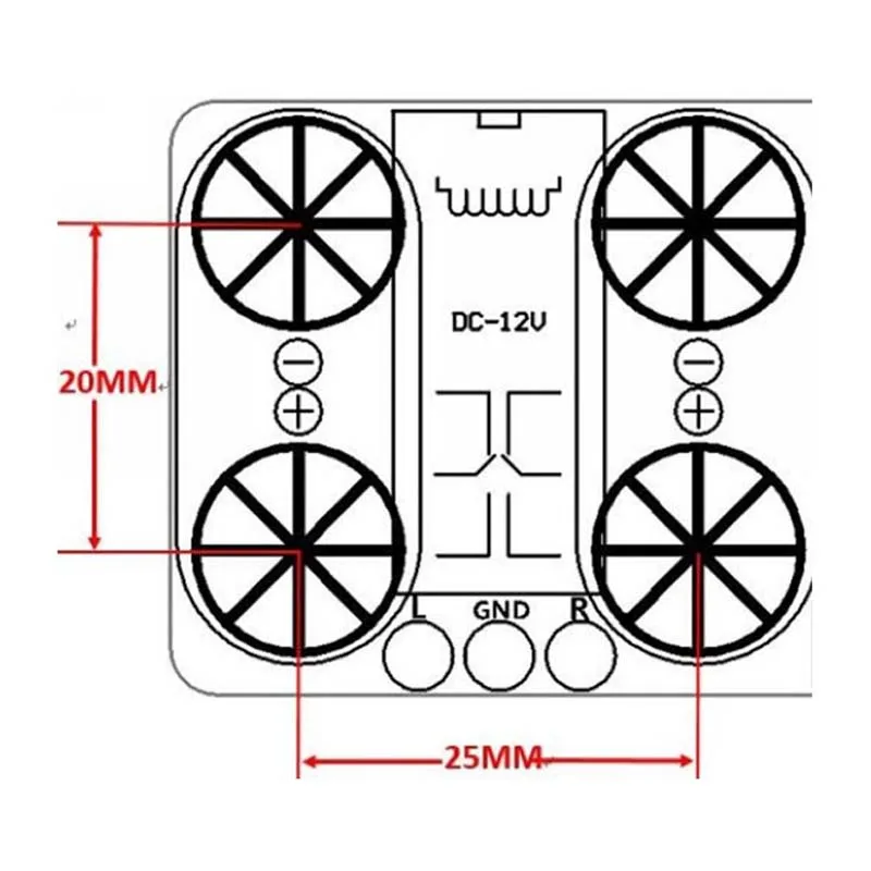 Lusya UPC1237 speaker protection board directly mounted on the chassis Reliable Performance for Hifi Amplifier AC12-24V A1-004