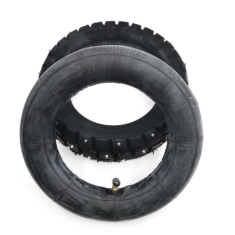 High Quality 10 Inch Wear-Resistant Winter Snow Tire 255x80 Off-road Outer Tire for 10x3 Tyre