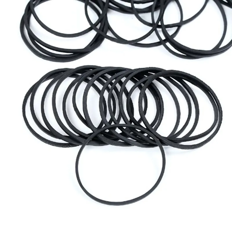 1000Pcs Rubber Band Black Elastic Bands for Office School Home Strong Elastic Hair Band Loop Office Supplies 25*14mm/38*14mm