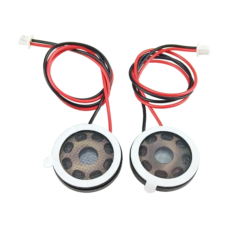 GHXAMP 20mm Small Speaker Inner Magnetic Bond Line Plastic Loudspeaker 8Ohm 1W For Smart Lock Cellphone Camera 2pcs