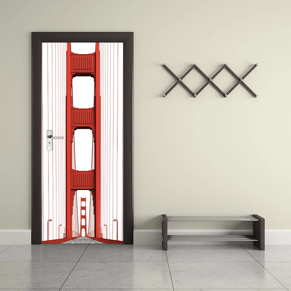 3D tapety drzwi naklejki UK Big Ben flaga na ścianę naklejki samoprzylepne winylu londyn platforma plakat drzwi wewnętrzne wystrój — zdjęcie 7