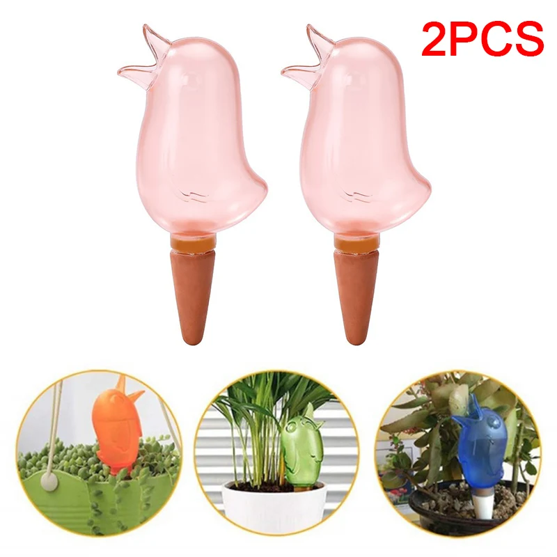 1/2PCS strumento di irrigazione automatico da giardino uccelli carini irrigazione a goccia per interni irrigazione a forma di uccello per piante