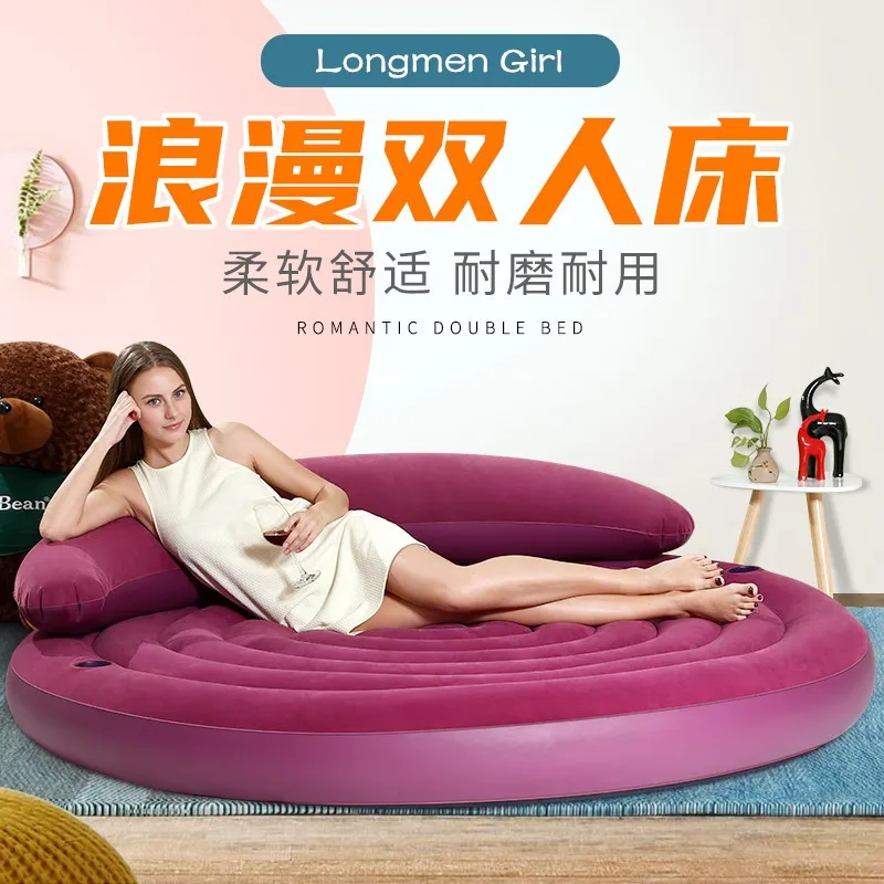 

Folding Inflatable Sofa Bed For Travel Beach Lounger Chaise Multifunction Bedroom Living Room Big Sofa Outdoor Garden Furniture