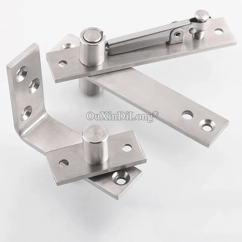 

HOT Stainless Steel Heavy Duty Door Pivot Hinges Invisible Hidden Floor Spring Door Hinges Install Up and Down Loading 150KG/Set