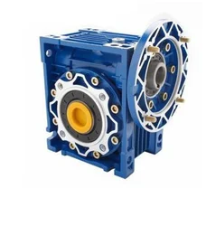 NMRV040 Worm Gear Reducer 5:1 to100 :1 Ratio 9mm 11mm 14mm Input Shaft RV40 Worm Gearbox Speed Reducer for Stepper Motor