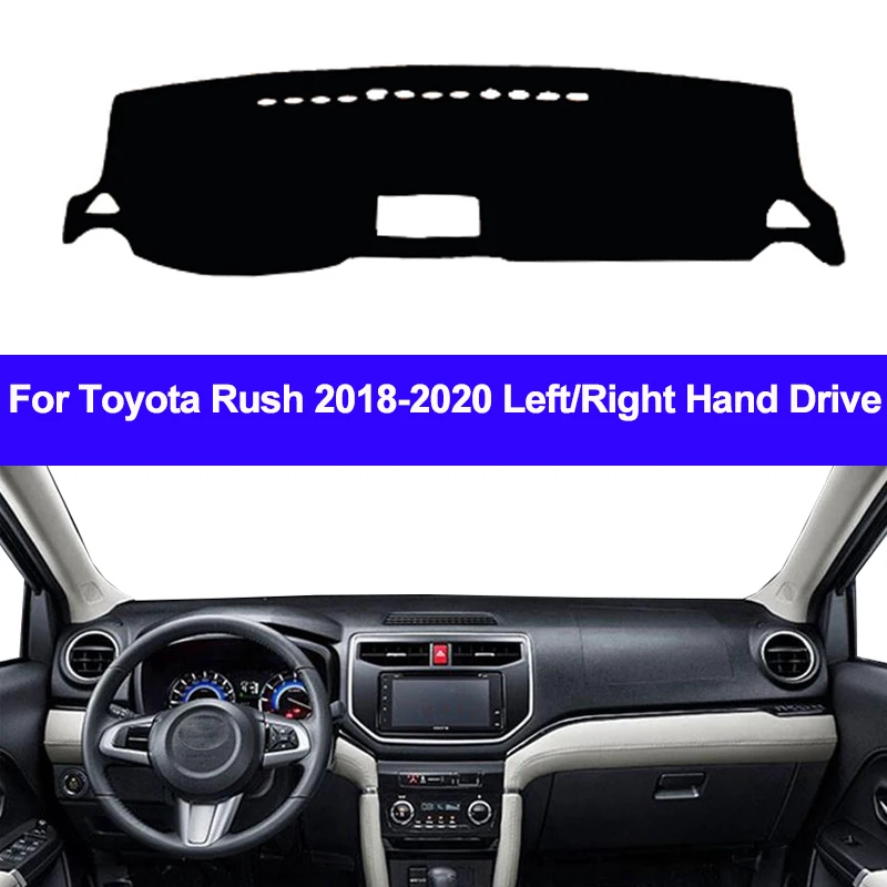 Car Auto Dashboard Cover For Toyota Rush 2018 2019 2020 Dash Mat Carpet Cape SunShade Dashmat Pad Cushion 2 Layers Anti-Sun