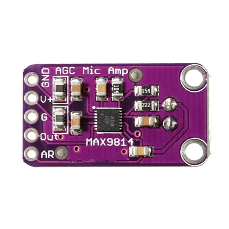 MAX9814 modulo scheda amplificatore microfono Electret AGC guadagno automatico per Arduino