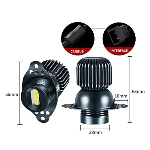 2pcs 40w LED Angel Eyes Marker Canbus No Error Fit for BMW E90 E91 328i 335i 2009-2011 LCI Non Xenon Headlight