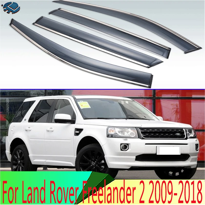 

For Land Rover Freelander 2 2009-2018 Plastic Exterior Visor Vent Shades Window Sun Rain Guard Deflector