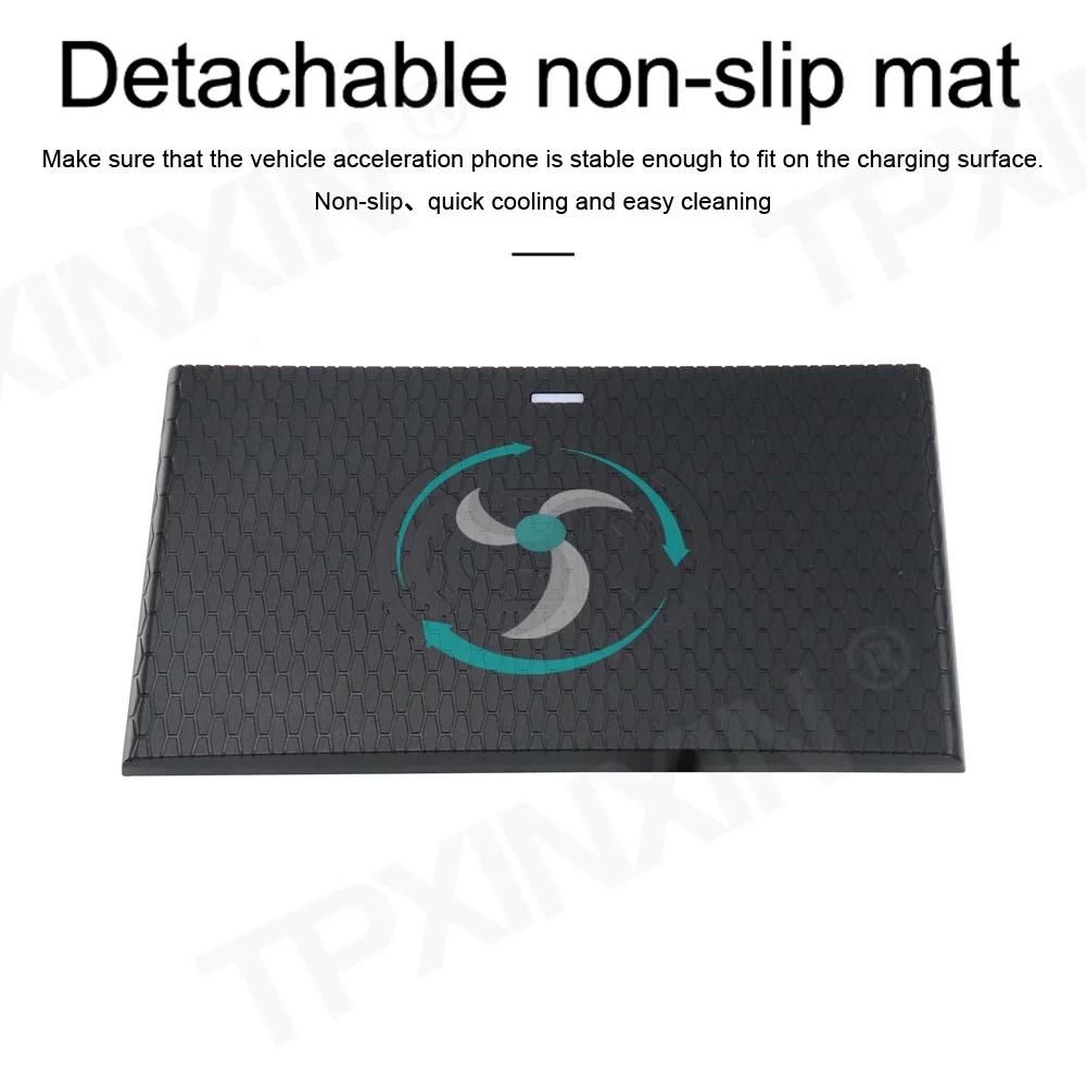 QI Car Wireless Charger For Jaguar XE XF XFL F-PACE 2017 2018 Infrared Fast Wireless Charging Car Phone Holder For Iphone