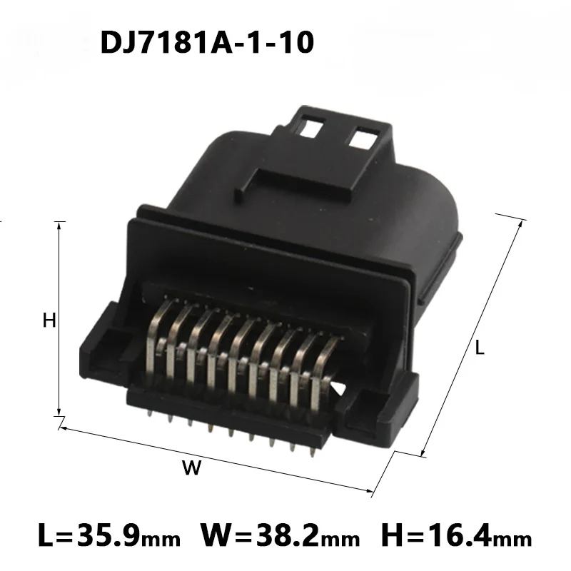 1-100 Sets MX23A18NF1 MX23A18SF1 18 Pin/Way ECU Standard Pinheader Male Female Plug Housing Automotive Connector