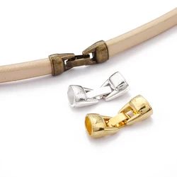 3 Sets Tibetan Silver/Bronze/Gold Licorice End Snap Clasps Fit 10x6mm Leather Cord Bracelet Jewelry Findings Making Accessories