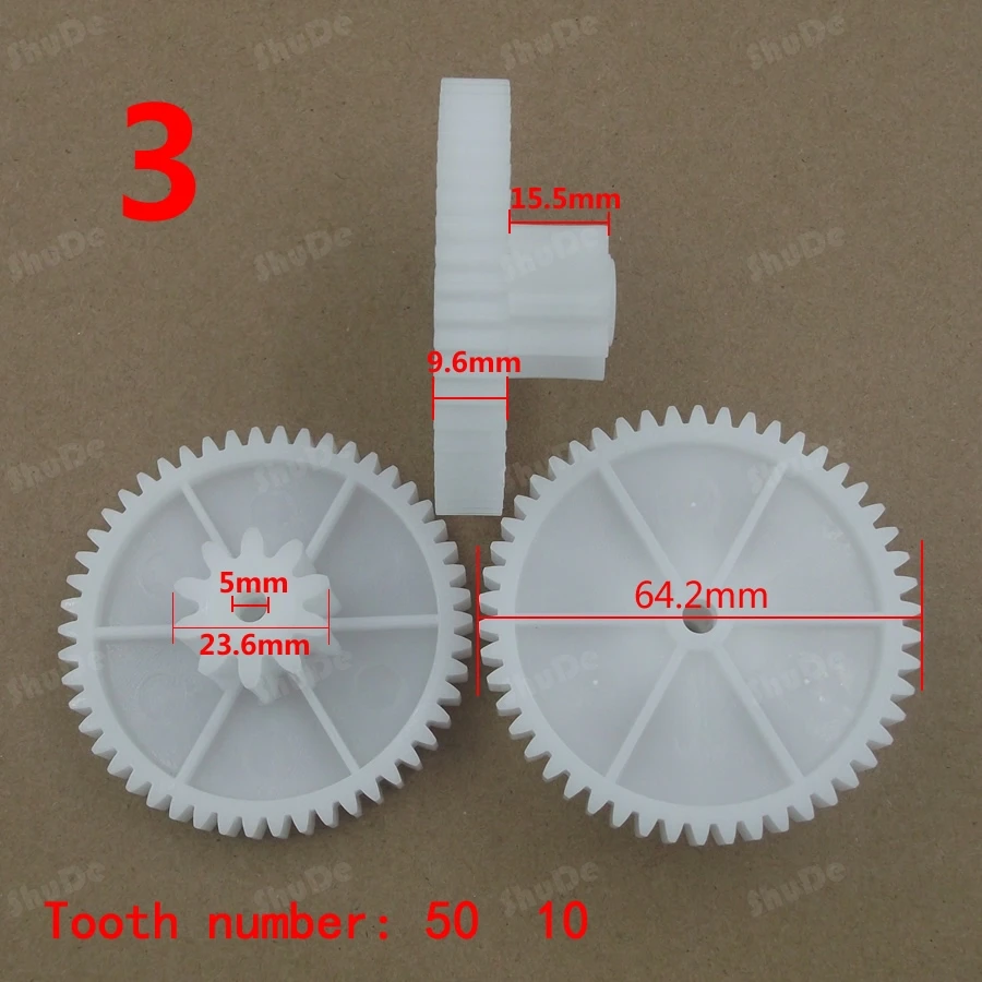 RS380 RS550 motor  gear box plastic gear for electric motor plastic gears for toys 2pcs