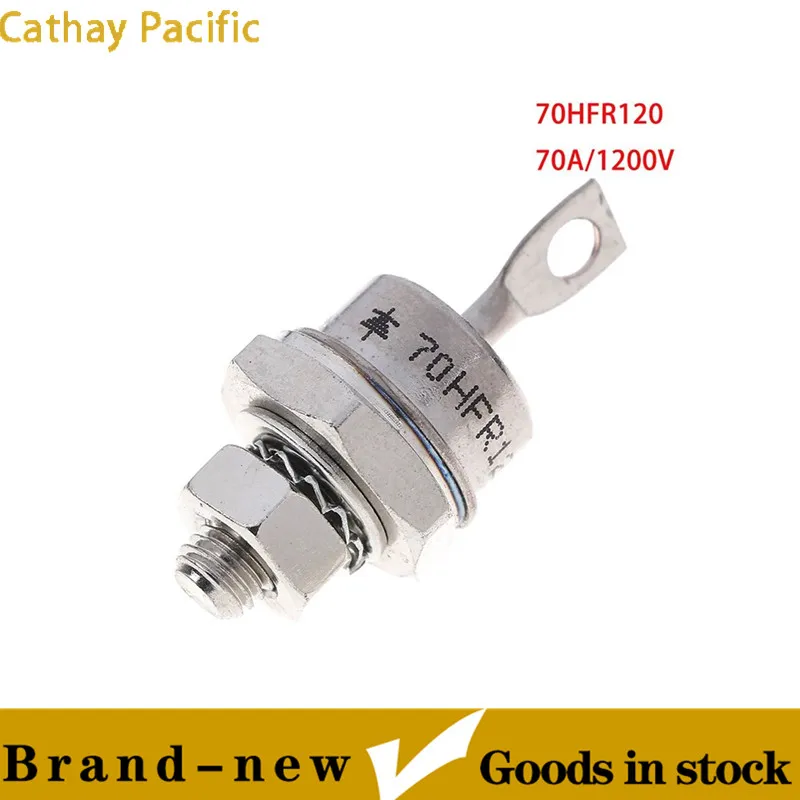 1PCS 70HFR120 70A/1200V Metal Stud Type Rectifier Diodes High Power Rectifier Diodes Accessories high surge capability