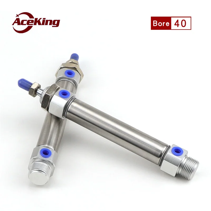 

MF Stainless steel mini cylinder MF40*25/50/75/100/125/150/175/200/225/250/275/300/400/500-S-CA MF40-25 MF40-50 MF40-100