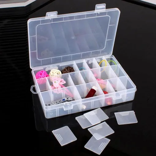 Storage Box Jewelry Part Containers Transparent DIY Parts Holders Small Items Boxes Organizer Case Sundries Holder