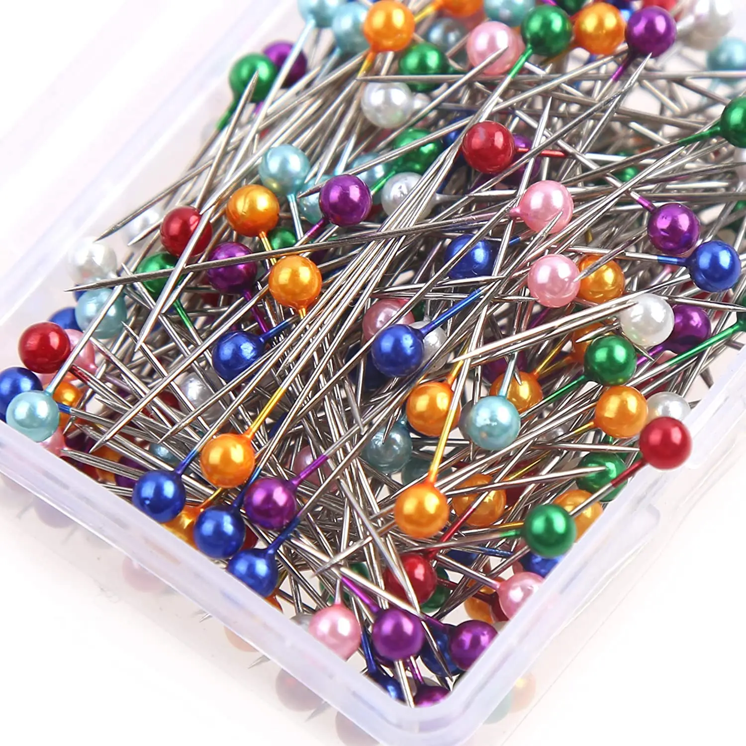 160/180/200 Pcs Sewing Pins,1.5 inch Straight Quilting Pins with Color Plastic Ball Head for Dressmaking and Fabric Accessories