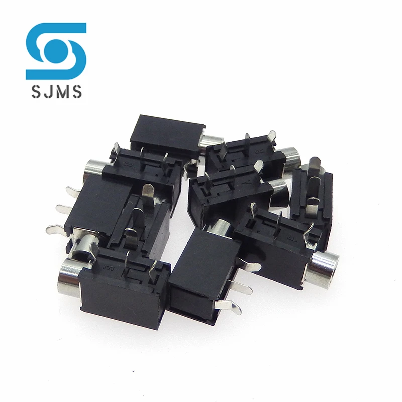 5/10PCS Headphone Jack PJ-316 3.5mm Female Jack 3 Pin Socket Audio Video Terminals Connector PJ316 3.5 mm DIP-3 PCB Mount