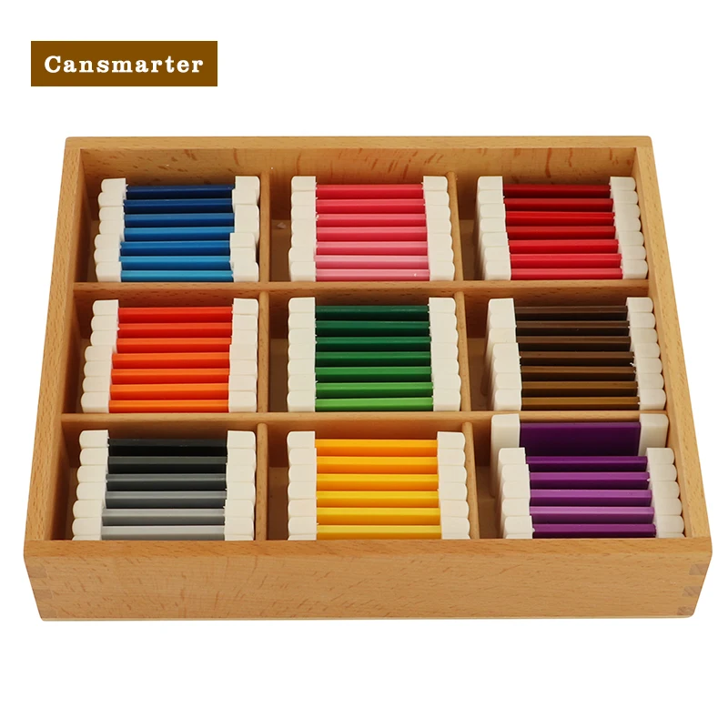 

Colorful Tablets Educational Wooden Kids Baby Toys Montessori Learning Materials Color Sorting Book Sensorial Toys for Children